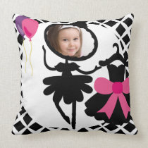Custom Photo Silhouette Ballerina Pillow pillows