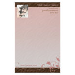 Custom Photo Stationery, Pink Swirl Custom Photo Stationery, Pink Swirl