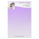 Custom Photo Stationery, Purple Wave by cutencomfy Custom Photo Stationery, Purple Wave