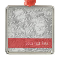 Custom Photo & Text Christmas Ornament ornaments