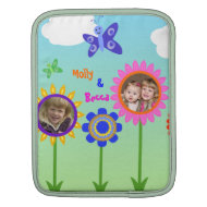 Custom Photo & Text Flower Garden Rickshaw Sleeve rickshawsleeve