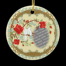 Custom Photo Vintage Inspired Love ornaments