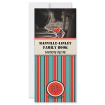 Custom Photo Watermelon Recipe Card (blank) Rack Card Design