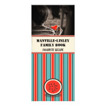 Custom Photo Watermelon Recipe Card (template) Rack Cards
