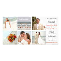 Custom Photo Wedding Announcement Photo Card Template