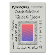 Custom Photo Wedding Congratulations Card
