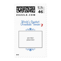 Custom Photo! Worlds Greatest Airedale Terrier Postage Stamps