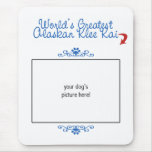 Custom Photo! Worlds Greatest Alaskan Klee Kai Mousepads