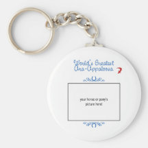 Custom Photo! Worlds Greatest Ara-Appaloosa Keychain