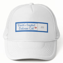 Custom Photo! Worlds Greatest Balinese Cat Trucker Hats