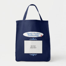 Custom Photo! Worlds Greatest Bullmastiff Tote Bag