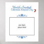 Custom Photo Worlds Greatest Catahoula Leopard Dog Posters