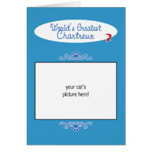 Custom Photo! Worlds Greatest Chartreux Greeting Card