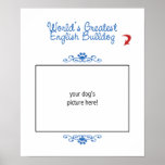 Custom Photo! Worlds Greatest English Bulldog Print