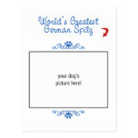 Custom Photo! Worlds Greatest German Spitz Postcards
