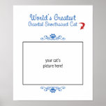 Custom Photo! Worlds Greatest Oriental Shorthair Posters