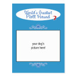 Custom Photo! Worlds Greatest Plott Hound Postcard