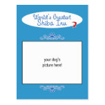 Custom Photo! Worlds Greatest Shiba Inu Post Card