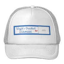 Custom Photo! Worlds Greatest Siamese Trucker Hat