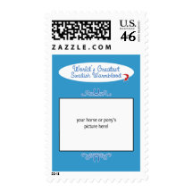 Custom Photo! Worlds Greatest Swedish Warmblood Postage Stamps