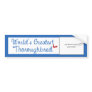 Custom Photo! Worlds Greatest Thoroughbred Bumper Stickers