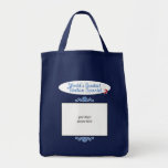 Custom Photo! Worlds Greatest Tibetan Spaniel Canvas Bag