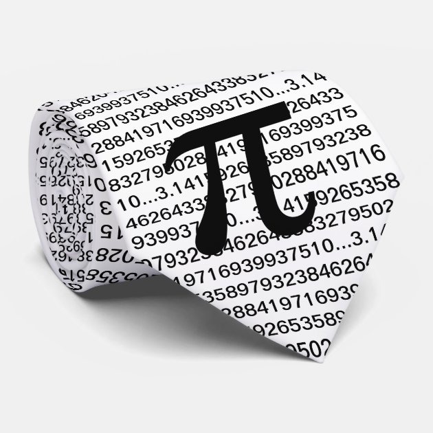 Custom Pi 3.14 Math Geek Tie
