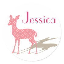 Custom Pink Bambi Sticker