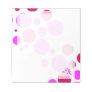 Custom Pink Dots Monogram Notepad