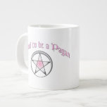 Custom Pink Pagan Pride Jumbo Mug