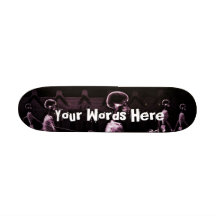 Custom Pink X-Ray Skeletons Midnight Stroll Skate Board Decks