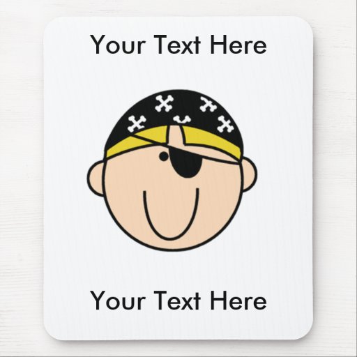 Custom Pirate Blonde Mousepad - Customizable
