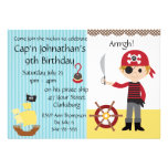 Custom Pirate Boy Birthday Party Personalized Invite