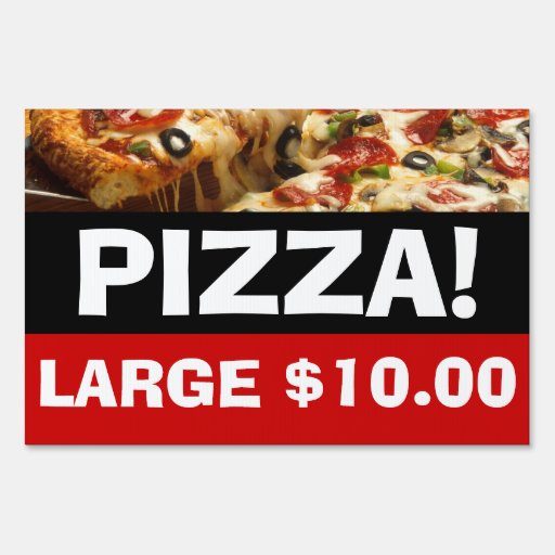Custom Pizza Sale Sign Zazzle