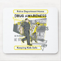 Custom Police Drug Awareness mousepads by LawEnforcementGifts Custom Police Drug Awareness mousepads