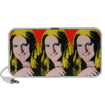 Custom Pop Art Teen Girl Speaker System