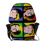 Custom Pop Art Teen Quad Design Messenger Bag