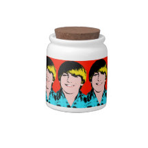 Custom  Pop Art Teenage Boy Candy Jars