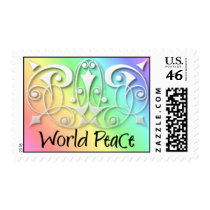 Custom Postage World Peace stamps