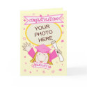 Custom Preschool / Kindergarten Girl Graduation cards