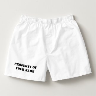 Custom property of boxer shorts and briefs for men