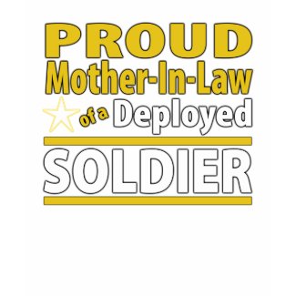 Custom Proud Mother In Law of a Deployed Soldier shirt