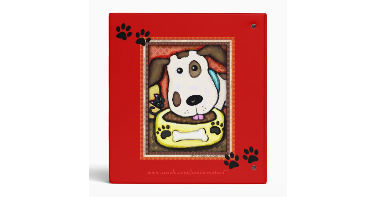 Custom Puppy Dog Photo Binder Scrapbook Zazzle