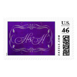Custom Purple and silver swirl Stamps