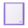 Custom Purple & Black Polka Dots Monogram2 Notepad