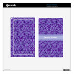 Custom Purple Damask Decal For Kindle Fire