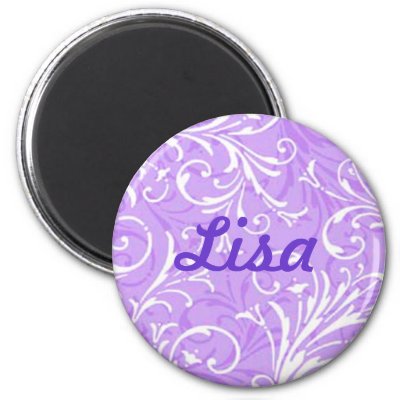 Custom Purple Ornamental Magnet