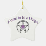 Custom Purple Pagan Pride Star Ornament
