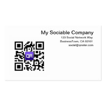 Custom QR Code Business Cards