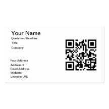 Custom QR Code Business Cards